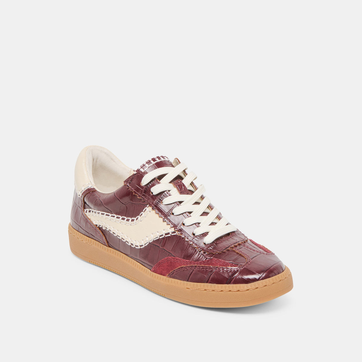 NOTICE STITCH SNEAKERS OXBLOOD CROCO EMBOSSED LEATHER
 – Dolce Vita | Dolce Vita Hot Sale