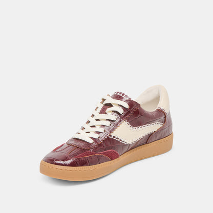 NOTICE STITCH SNEAKERS OXBLOOD CROCO EMBOSSED LEATHER
 – Dolce Vita | Dolce Vita Hot Sale