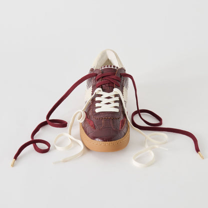 NOTICE STITCH SNEAKERS OXBLOOD CROCO EMBOSSED LEATHER
 – Dolce Vita | Dolce Vita Hot Sale