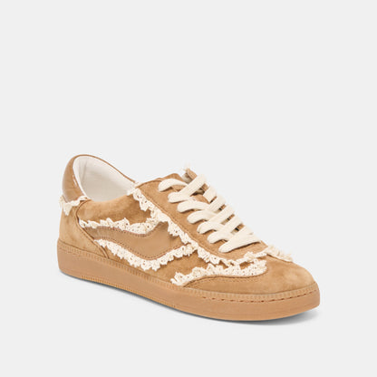 Notice Lace Lt Brown Suede Sneakers | Dolce Vita Great Value