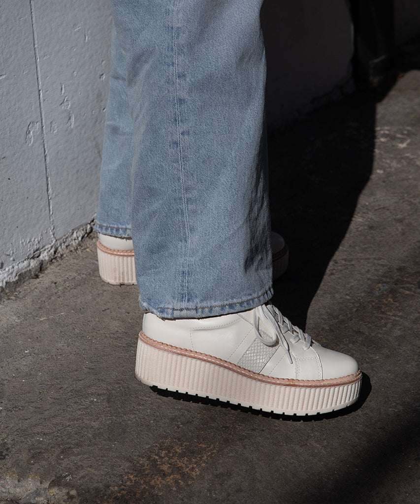TIGER SNEAKERS WHITE LEATHER
 – Dolce Vita | Dolce Vita Latest