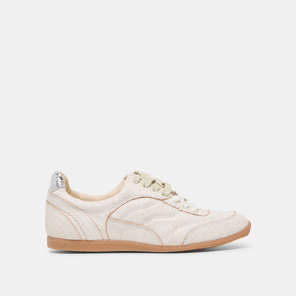 Laini Off White Crackled Leather Sneakers | Dolce Vita Everyday
