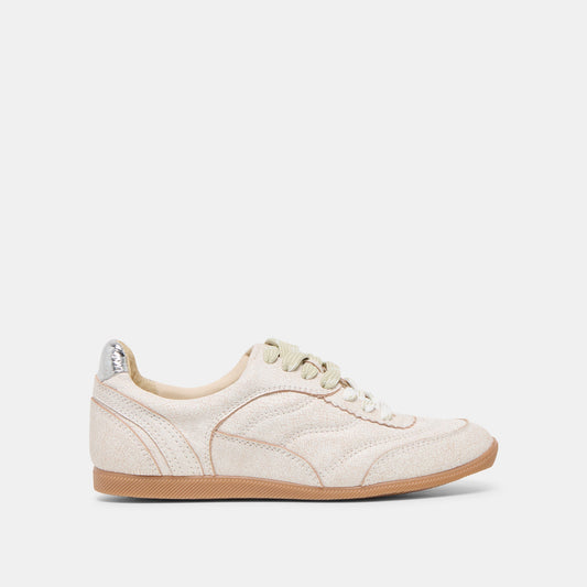 Laini Off White Crackled Leather Sneakers | Dolce Vita Everyday