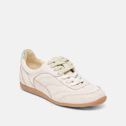 Laini Off White Crackled Leather Sneakers | Dolce Vita Everyday