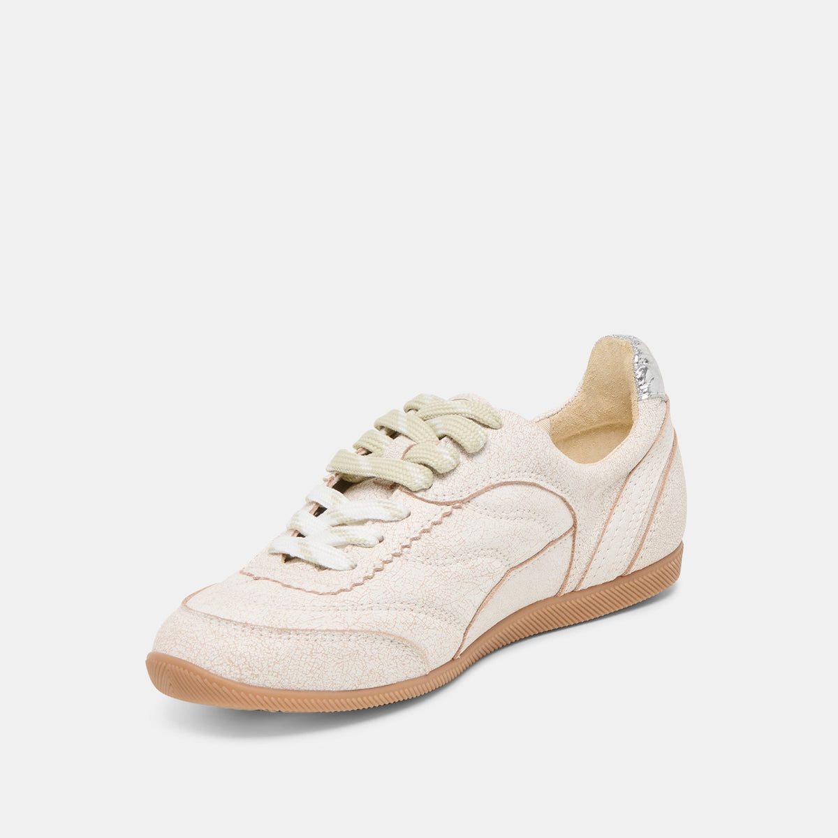 Laini Off White Crackled Leather Sneakers | Dolce Vita Everyday