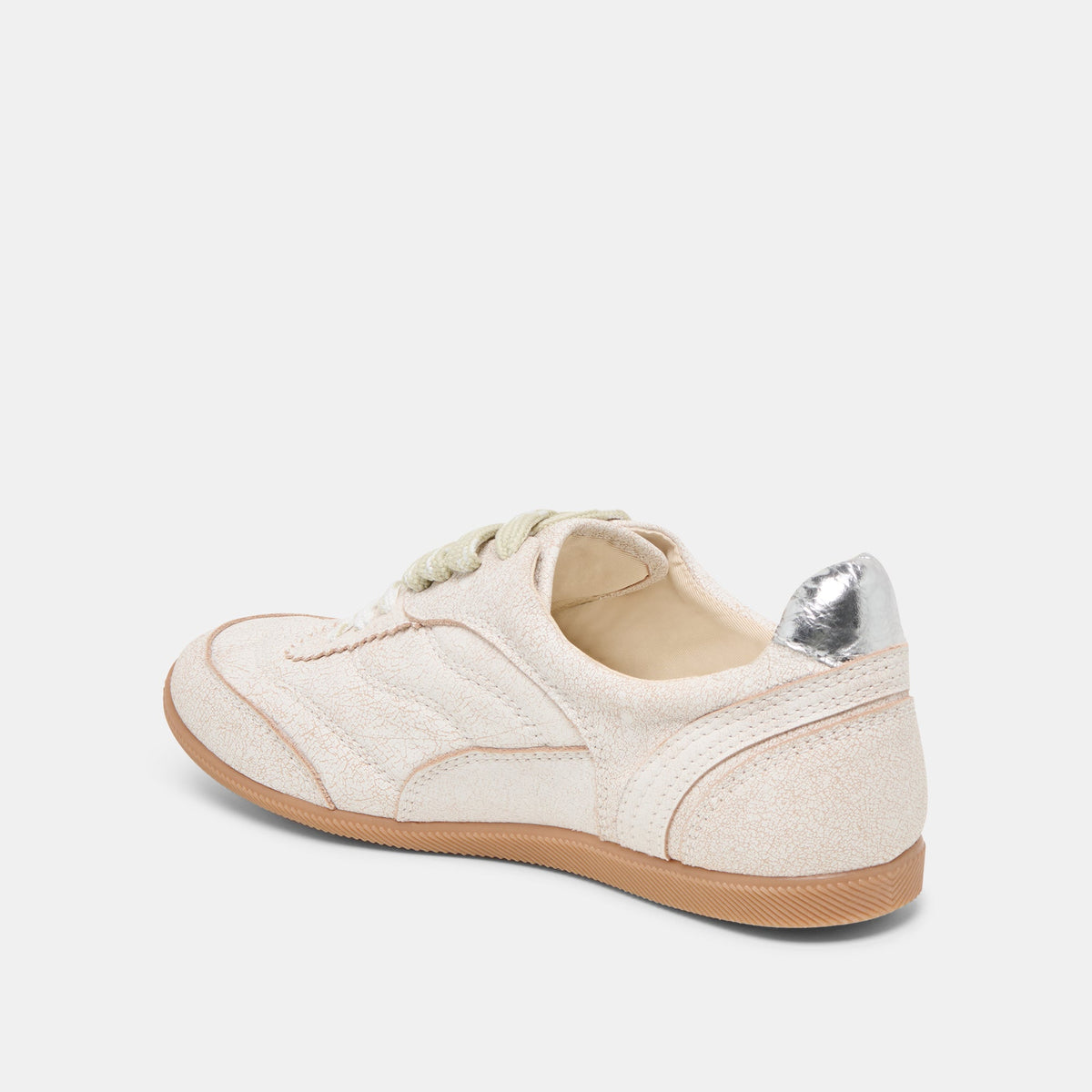 Laini Off White Crackled Leather Sneakers | Dolce Vita Everyday