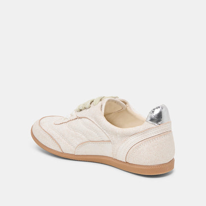 Laini Off White Crackled Leather Sneakers | Dolce Vita Everyday