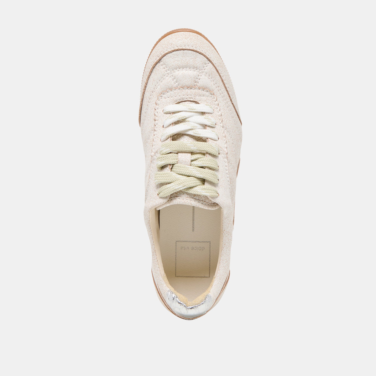 Laini Off White Crackled Leather Sneakers | Dolce Vita Everyday