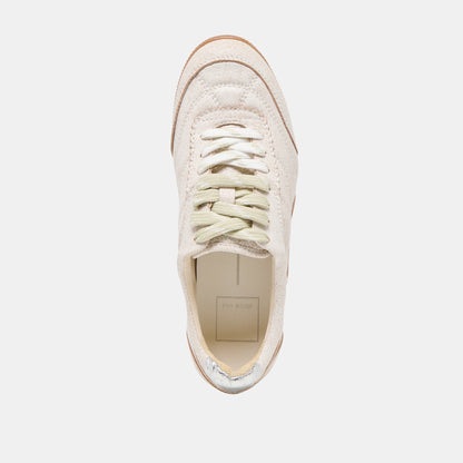 Laini Off White Crackled Leather Sneakers | Dolce Vita Everyday