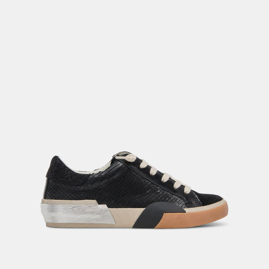 Zina Sneakers Onyx Embossed Leather | Women's Sneakers
 – Dolce Vita | Dolce Vita Best Price