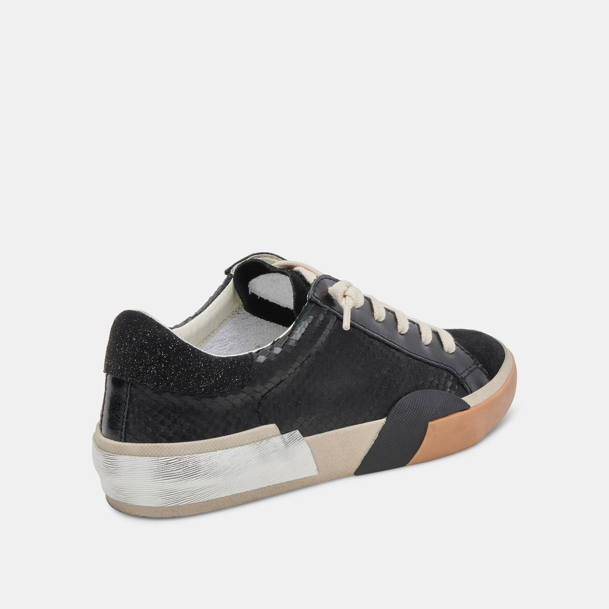 Zina Sneakers Onyx Embossed Leather | Women's Sneakers
 – Dolce Vita | Dolce Vita Best Price