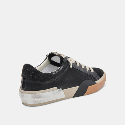 Zina Sneakers Onyx Embossed Leather | Women's Sneakers
 – Dolce Vita | Dolce Vita Best Price