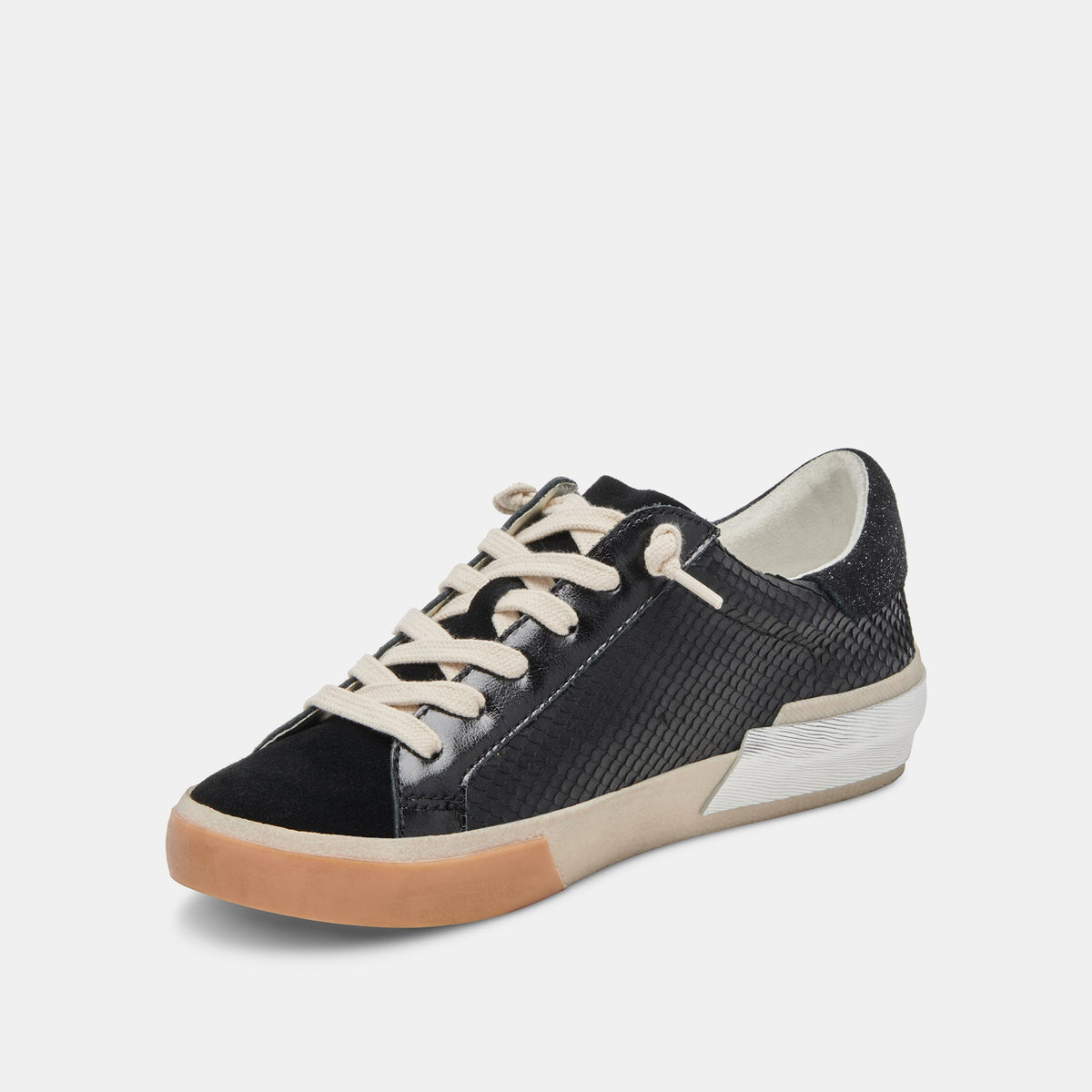 Zina Sneakers Onyx Embossed Leather | Women's Sneakers
 – Dolce Vita | Dolce Vita Best Price