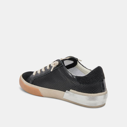 Zina Sneakers Onyx Embossed Leather | Women's Sneakers
 – Dolce Vita | Dolce Vita Best Price