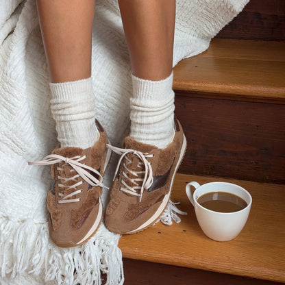B.NTCD Plush Brown Plush Sneakers | Dolce Vita Best Seller