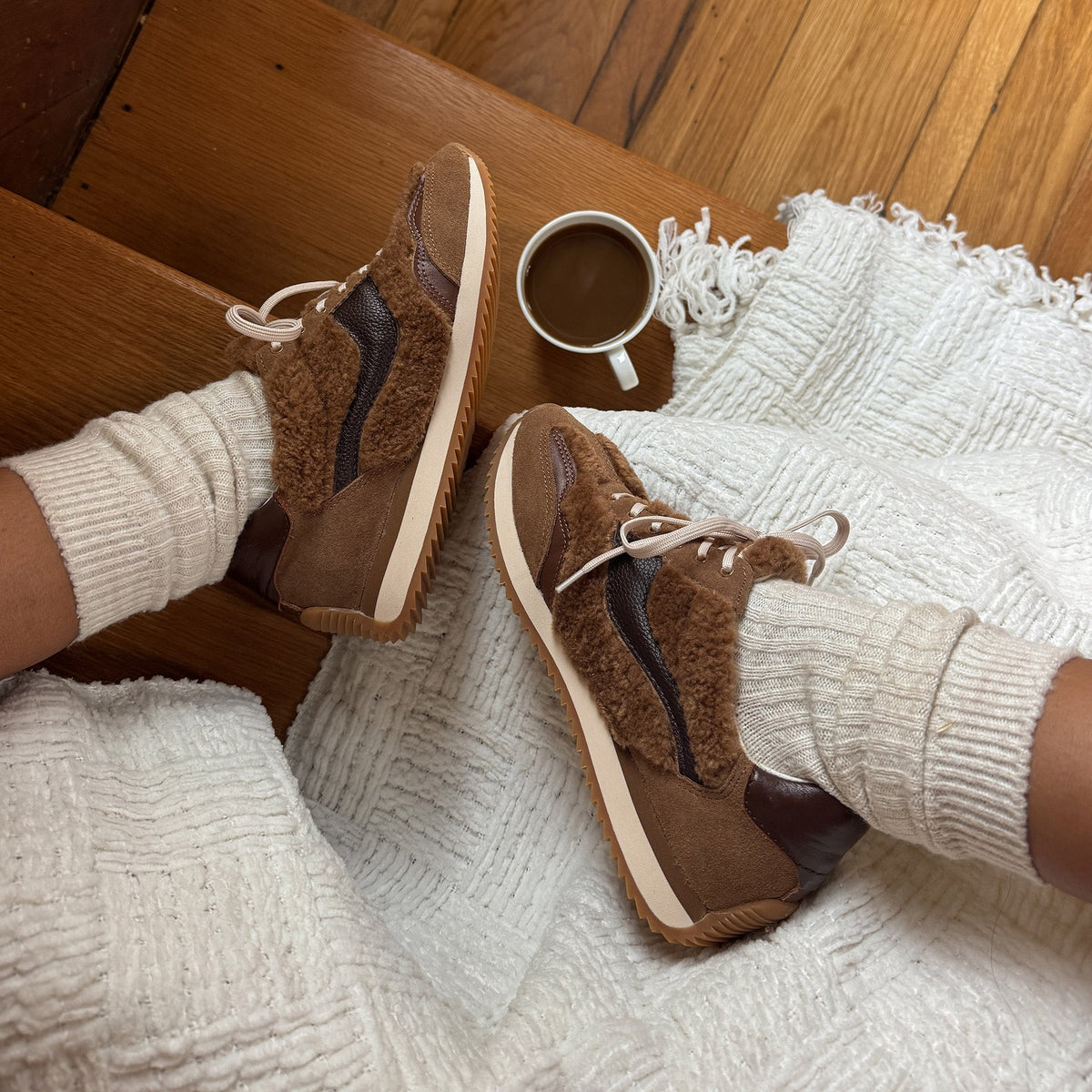 B.NTCD Plush Brown Plush Sneakers | Dolce Vita Best Seller