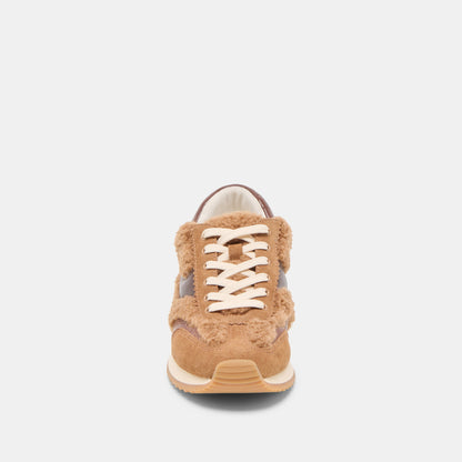 B.NTCD Plush Brown Plush Sneakers | Dolce Vita Best Seller