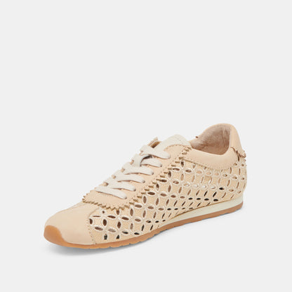 DANIE EYELET PERF SNEAKERS LT NATURAL RAFFIA
 – Dolce Vita | Dolce Vita Signature