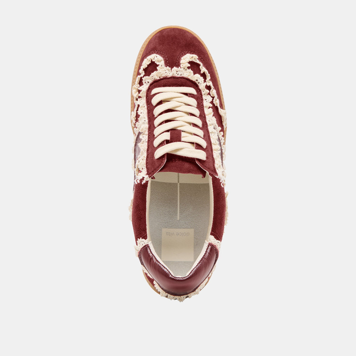 Notice Lace Oxblood Suede Sneakers | Dolce Vita Customer Favorite