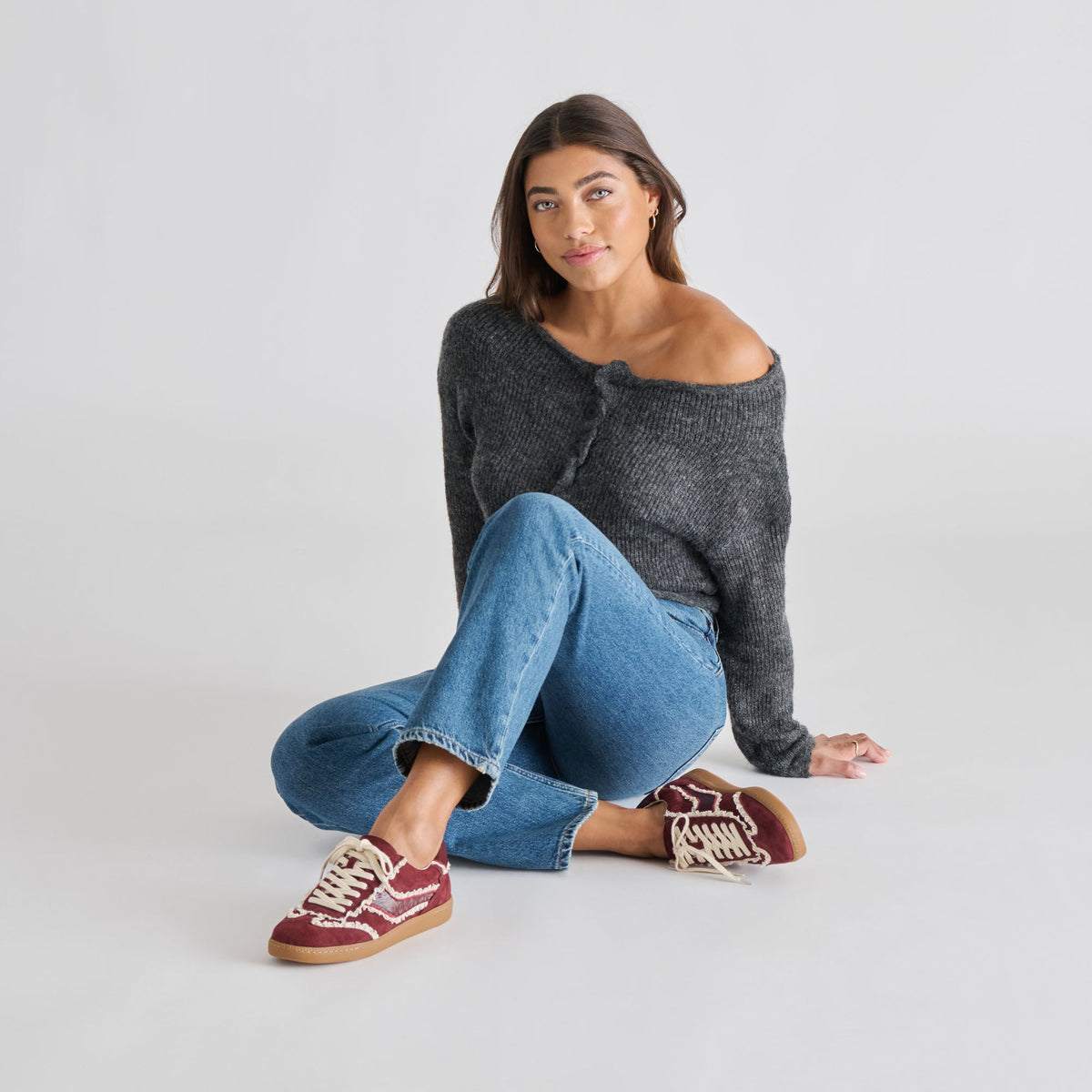 Notice Lace Oxblood Suede Sneakers | Dolce Vita Customer Favorite
