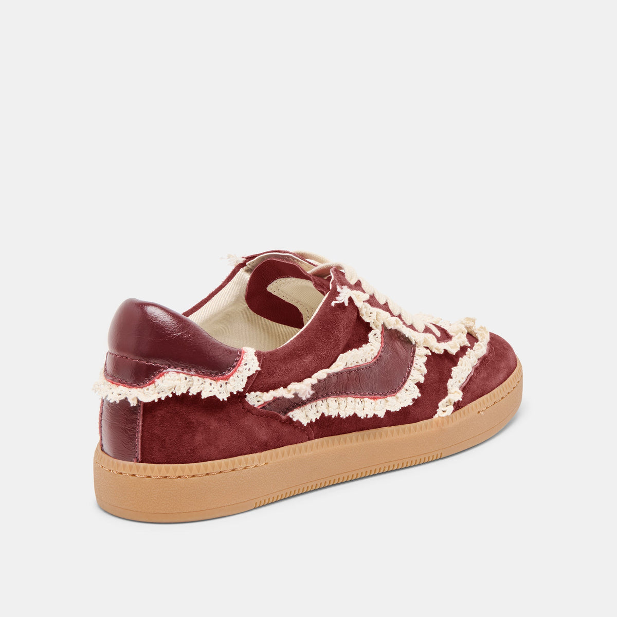 Notice Lace Oxblood Suede Sneakers | Dolce Vita Customer Favorite
