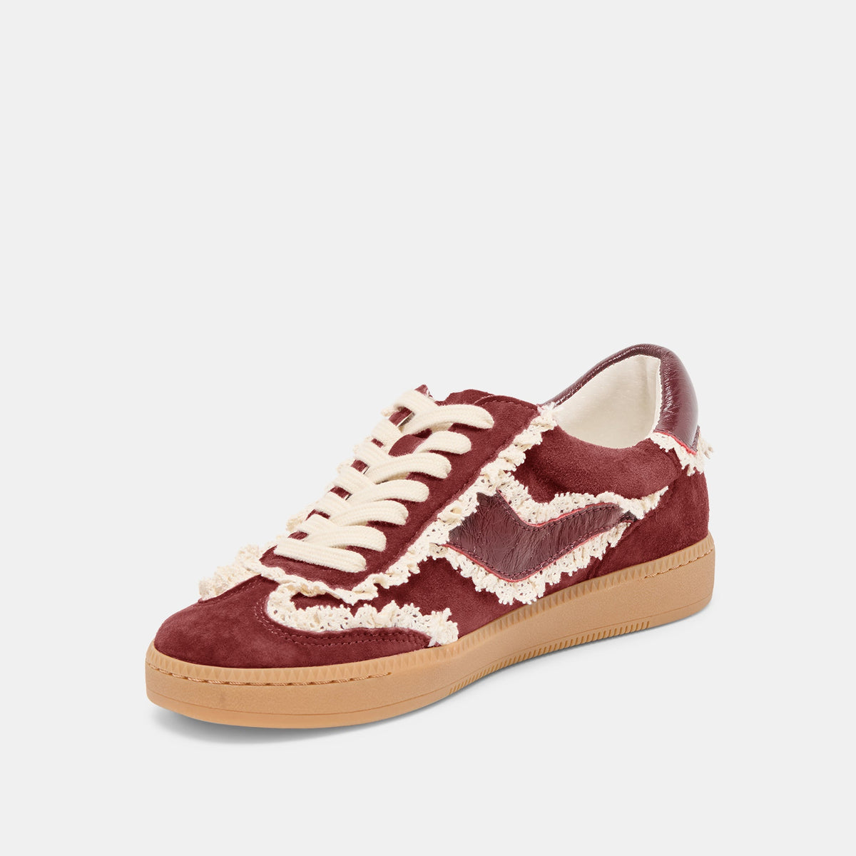 Notice Lace Oxblood Suede Sneakers | Dolce Vita Customer Favorite