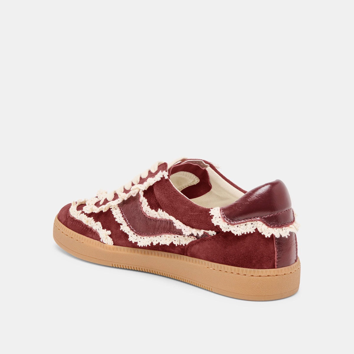 Notice Lace Oxblood Suede Sneakers | Dolce Vita Customer Favorite