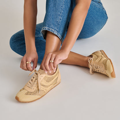 Dream Lt Natural Woven Raffia Sneakers | Dolce Vita Signature