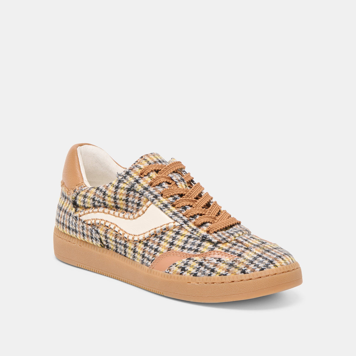Notice Stitch Yellow Plaid Tweed Sneakers | Dolce Vita Value