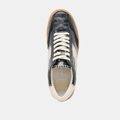 NOTICE STITCH SNEAKERS NOIR CROCO EMBOSSED LEATHER
 – Dolce Vita | Dolce Vita Exclusive