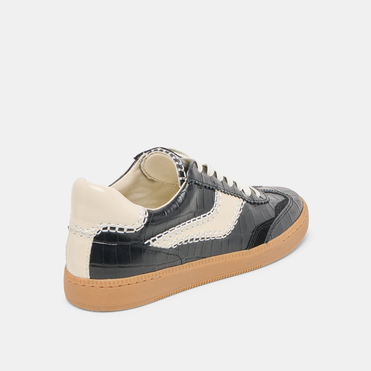 NOTICE STITCH SNEAKERS NOIR CROCO EMBOSSED LEATHER
 – Dolce Vita | Dolce Vita Exclusive