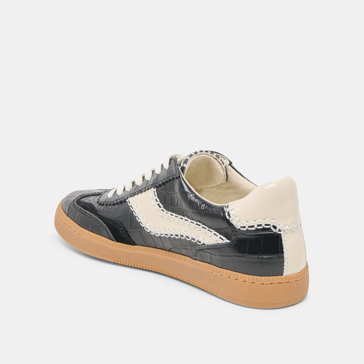 NOTICE STITCH SNEAKERS NOIR CROCO EMBOSSED LEATHER
 – Dolce Vita | Dolce Vita Exclusive