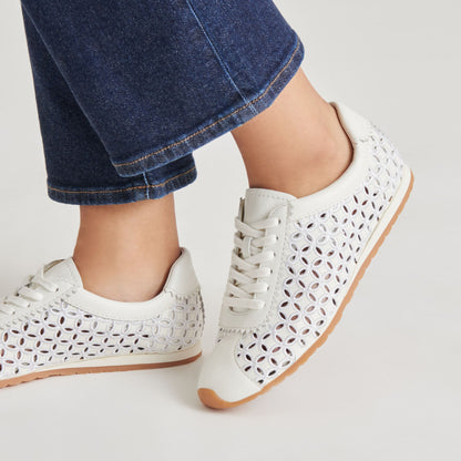 DANIE EYELET PERF SNEAKERS TRUE WHITE LEATHER
 – Dolce Vita | Dolce Vita Classic