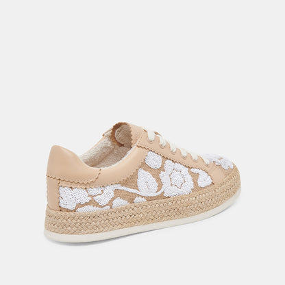AZALIA SNEAKERS NATURAL MULTI FLORAL SEQUIN
 – Dolce Vita | Dolce Vita Popular