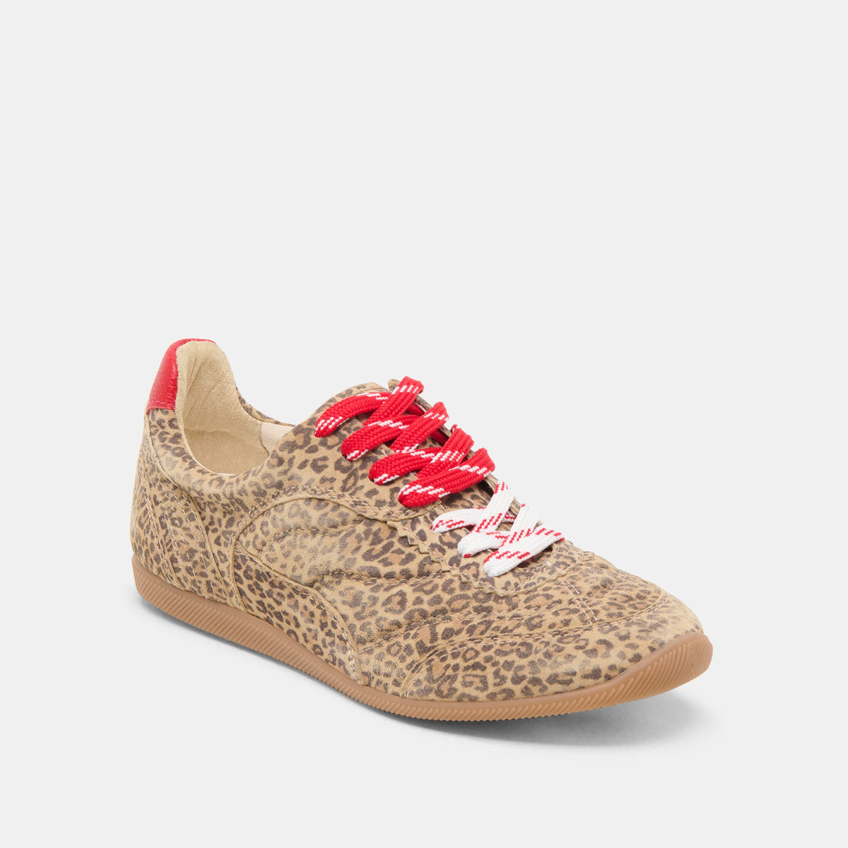 Laini Tan Leopard Printed Suede Sneakers | Dolce Vita Everyday