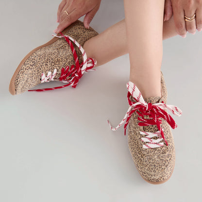 Laini Tan Leopard Printed Suede Sneakers | Dolce Vita Everyday