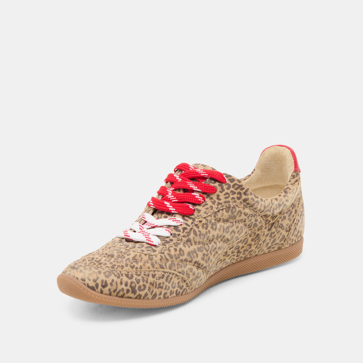 Laini Tan Leopard Printed Suede Sneakers | Dolce Vita Everyday