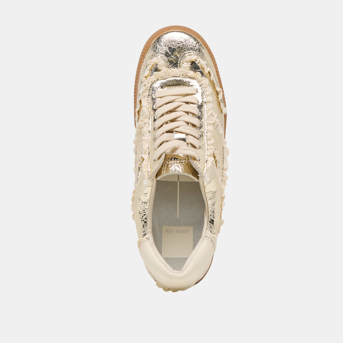 Notice Lace Platinum Distressed Leather Sneakers | Dolce Vita Sale