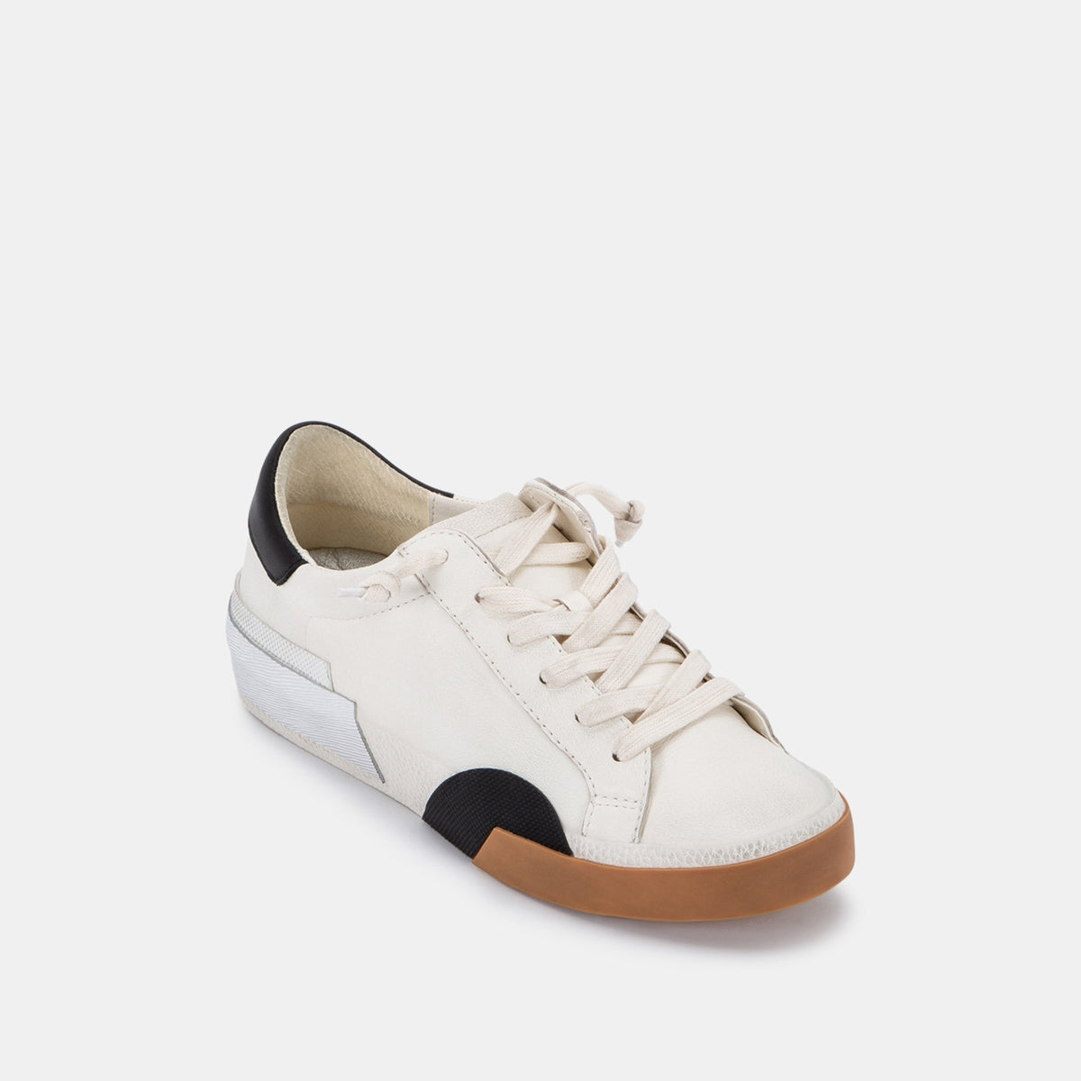 ZINA SNEAKERS WHITE BLACK LEATHER
 – Dolce Vita | Dolce Vita Smart Buy