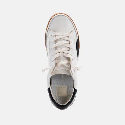ZINA SNEAKERS WHITE BLACK LEATHER
 – Dolce Vita | Dolce Vita Smart Buy