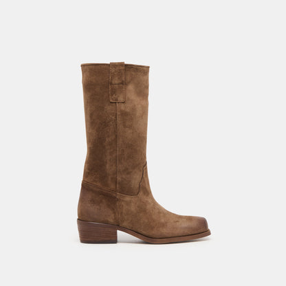 Romie Chocolate Suede Boots | Dolce Vita Latest