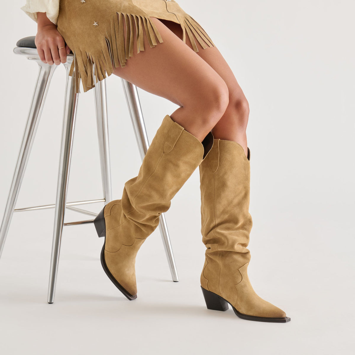 Buckly Camel Suede Boots | Dolce Vita Deals