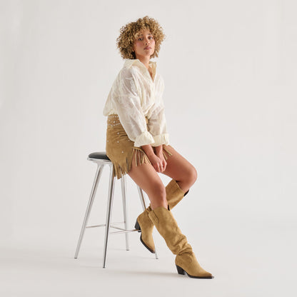 Buckly Camel Suede Boots | Dolce Vita Deals