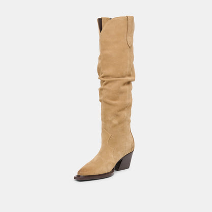Buckly Camel Suede Boots | Dolce Vita Deals