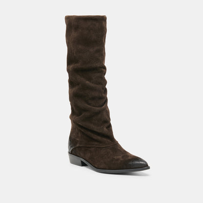 Marla Dk Brown Suede Boots | Dolce Vita Trending