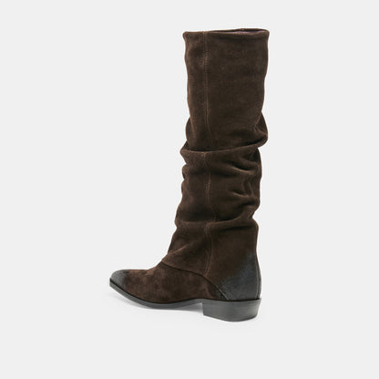 Marla Dk Brown Suede Boots | Dolce Vita Trending