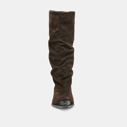 Marla Dk Brown Suede Boots | Dolce Vita Trending