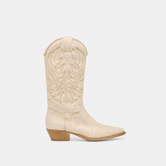 Tanner Bone Fabric Boots | Dolce Vita Trusted