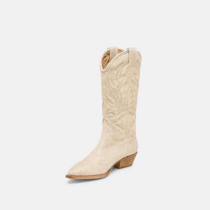 Tanner Bone Fabric Boots | Dolce Vita Trusted