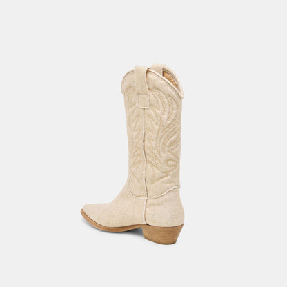 Tanner Bone Fabric Boots | Dolce Vita Trusted